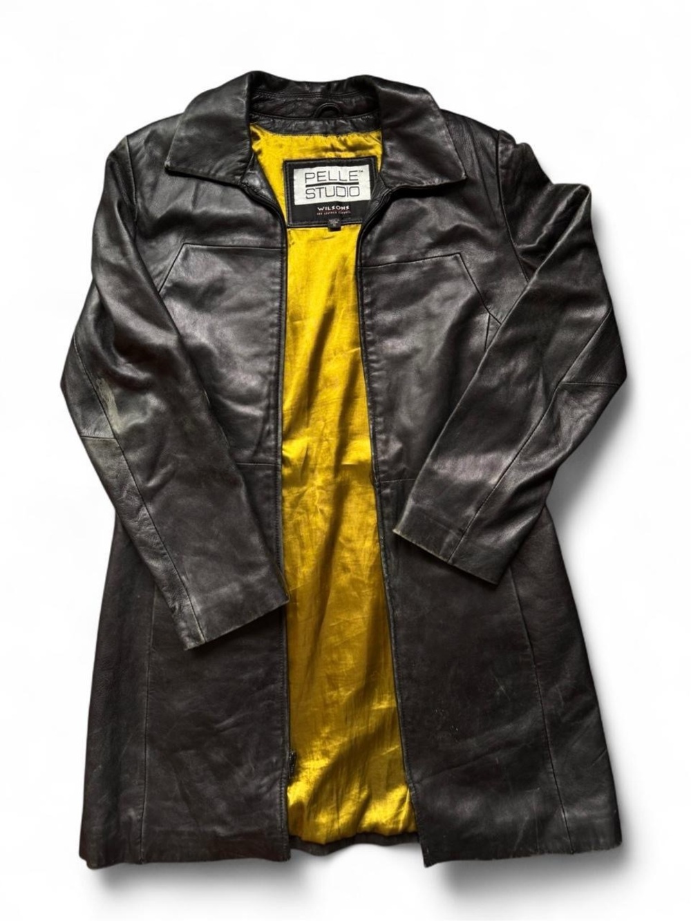 PELLE STUDIO Women's Wilson’s Black Leather  Jacket with Green Lining